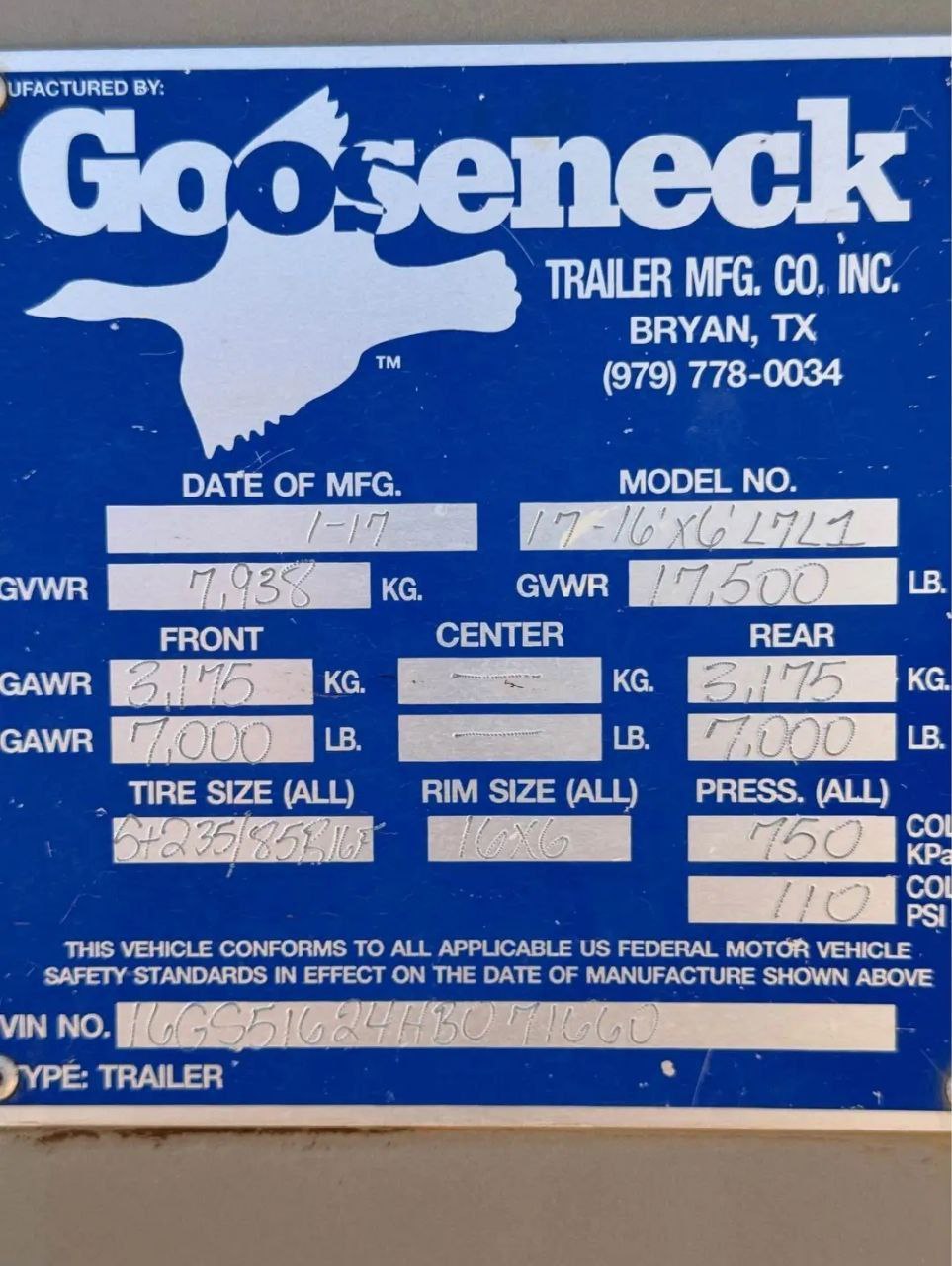 2017 16’ x 6’ gooseneck stock trailer 2017 16’ x 6’ gooseneck stock trailer